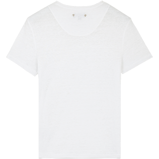 Men Others Solid - Men Linen Jersey T-Shirt Solid, White back Men Others Solid - Men Linen Jersey T-Shirt Solid, White back
