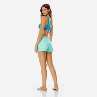 Donna Altri Unita - Shorts mare donna elasticizzati tinta unita, Menta backworn Donna Altri Unita - Shorts mare donna elasticizzati tinta unita, Menta backworn