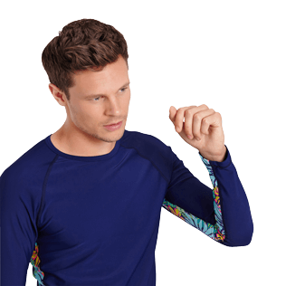 Men Others Printed - Men Rashguard Jungle, Midnight blue supp1 Men Others Printed - Men Rashguard Jungle, Midnight blue supp1