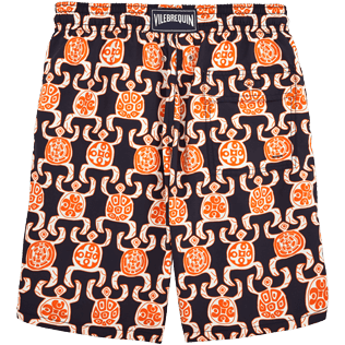 Hombre Clásico largon Estampado - Bañador de corte largo con estampado Primitive Turtles, Azul marino back Hombre Clásico largon Estampado - Bañador de corte largo con estampado Primitive Turtles, Azul marino back