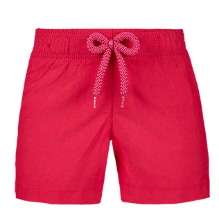 Mädchen Andere Bedruckt - Kurze Tulum Badeshorts für Mädchen, Stachelbeerenrot front Mädchen Andere Bedruckt - Kurze Tulum Badeshorts für Mädchen, Stachelbeerenrot front
