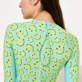 Women One piece Printed - Women Rashguard Long-Sleeves One-Piece swimsuit Turtles Smiley - Vilebrequin x Smiley®, Lazulii blue details view 2