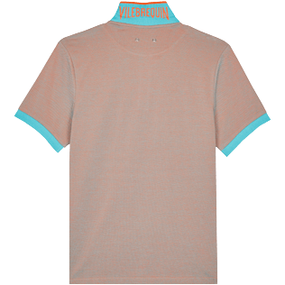 Herren Andere Uni - Solid Polohemd aus Baumwollpikee mit changierendem Effekt für Herren, Guava Rückansicht