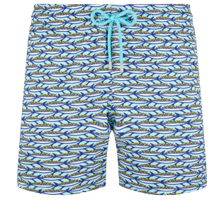 Men Others Printed - Men Stretch Swimwear Marbella, Lagoon front view