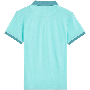 Men Others Solid - Men Terry Cloth Polo Shirt Solid, Lagoon back Men Others Solid - Men Terry Cloth Polo Shirt Solid, Lagoon back