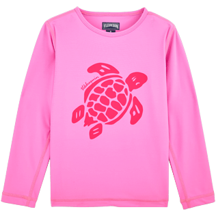 Autros Liso - Camiseta de manga larga con estampado Turtles y acabado de protección UV, Rosa front Autros Liso - Camiseta de manga larga con estampado Turtles y acabado de protección UV, Rosa front