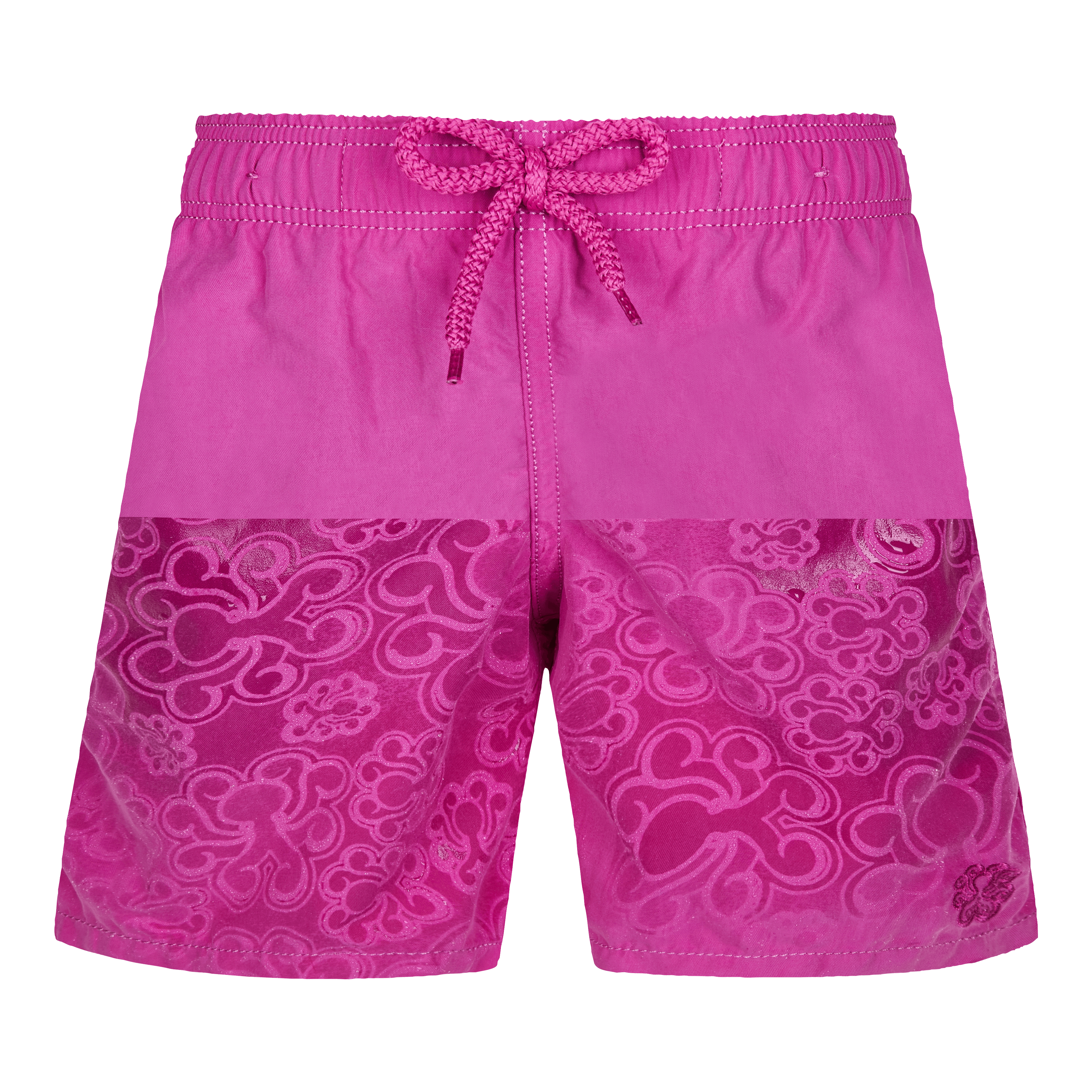 Vilebrequin Kids fish-print drawstring swimming shorts - White