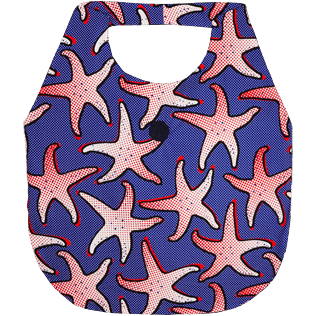 Bags Printed - Oversize Lightweight Foldable Bag Starfish Art, Neptune blue backworn Bags Printed - Oversize Lightweight Foldable Bag Starfish Art, Neptune blue backworn