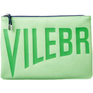 Autros Liso - Bolsa de playa de color liso con cremallera, Verde fluorescente front Autros Liso - Bolsa de playa de color liso con cremallera, Verde fluorescente front