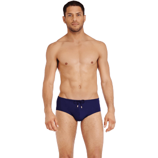 Herren Slips und Boxer Uni - Figurbetonte Solid Badehose für Herren, Midnight blue frontworn Herren Slips und Boxer Uni - Figurbetonte Solid Badehose für Herren, Midnight blue frontworn