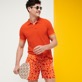 Men Others Magic - Men Swimwear Turtles In The Sky Flocked, Guava details view 3