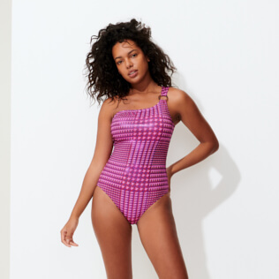womens pink one piece swimsuit