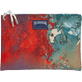Autros Estampado - Bolsa de playa de lino con bordado Gra - Vilebrequin x John M Armleder, Multicolores vista frontal