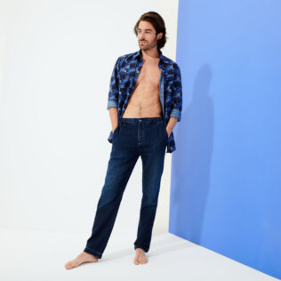 Herren Andere Uni - Relaxed Fit Chinohose für Herren, Dark denim w1 supp1 Herren Andere Uni - Relaxed Fit Chinohose für Herren, Dark denim w1 supp1