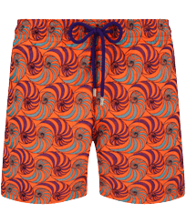 Herren Klassische Bestickt - Men Swimwear Embroidered 2007 Snails  - Limited Edition, Guava Vorderansicht