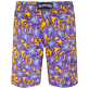 Men Short classic Printed - Men Swim Trunks Long Ultra-light and packable Octopus Band, Yellow back view
