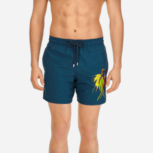 Hombres Corte Clásico Bordado - Bañador con bordado Birds of Paradise para hombre, Spray supp1 Hombres Corte Clásico Bordado - Bañador con bordado Birds of Paradise para hombre, Spray supp1