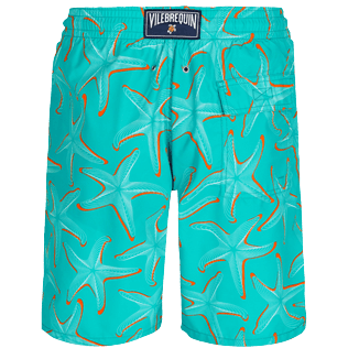 Photo de Homme CLASSIQUE LONG Imprimé - Maillot de bain homme Long 1997 Starlettes, Bleu ming vue de dos Photo de Homme CLASSIQUE LONG Imprimé - Maillot de bain homme Long 1997 Starlettes, Bleu ming vue de dos
