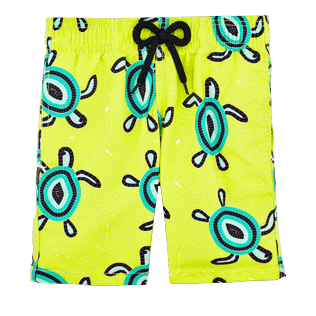 Niños Autros Estampado - Bañador con estampado Mosaic Turtles para niño, Chartreuse front Niños Autros Estampado - Bañador con estampado Mosaic Turtles para niño, Chartreuse front