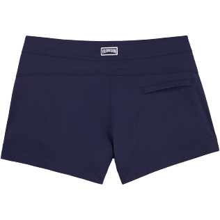 Women Others Solid - Women Stretch Swimwear fabric Shorty Solid, Navy back Women Others Solid - Women Stretch Swimwear fabric Shorty Solid, Navy back