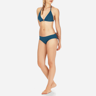 Mujer Tops Liso - Top de bikini de triángulo con estampado Turtles Scales para mujer, Spray frontworn Mujer Tops Liso - Top de bikini de triángulo con estampado Turtles Scales para mujer, Spray frontworn