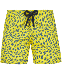 Boys Others Printed - Boys Swim Trunks 2020 Micro Ronde Des Tortues Waves, Lemon front view
