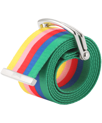 Men Others Printed - Water-resistant belt Rainbow - Vilebrequin x JCC+ - Limited Edition, White front view