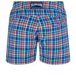 Men Flat belts Graphic - Men Short Flat Belt Stretch Swim Trunks Carreaux multicolores, Kerala back Men Flat belts Graphic - Men Short Flat Belt Stretch Swim Trunks Carreaux multicolores, Kerala back
