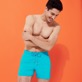 男款 Others 纯色 - 男士纯色弹力泳裤, Curacao 正面穿戴视图