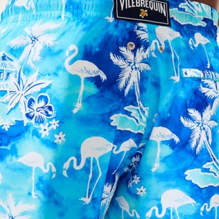 Bild von Herren Klassische dünne Stoffe Bedruckt - Ultraleichte und verstaubare 2012 Flamants Roses Badeshorts für Herren, Lagune Details Ansicht 3 Bild von Herren Klassische dünne Stoffe Bedruckt - Ultraleichte und verstaubare 2012 Flamants Roses Badeshorts für Herren, Lagune Details Ansicht 3