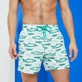 Men Others Embroidered - Men Embroidered Swim Trunks Requins 3D - Limited Edition, Glacier details view 1