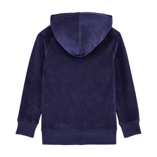 Boys Others Solid - Boys Terry Cloth Hoodie Solid, Navy back Boys Others Solid - Boys Terry Cloth Hoodie Solid, Navy back