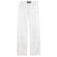 男款 Others 纯色 - Men Linen Pants Solid, White 后视图