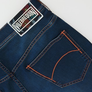 Uomo Altri Stampato - Bermuda uomo in denim con stampa 1977 Spring Flower, Blu marine supp5 Uomo Altri Stampato - Bermuda uomo in denim con stampa 1977 Spring Flower, Blu marine supp5