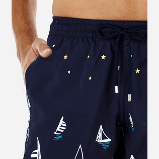 Hombre Bordados Bordado - Bañador bordado con estampado Porto Cervo para hombre - Edición limitada, Azul marino supp1 Hombre Bordados Bordado - Bañador bordado con estampado Porto Cervo para hombre - Edición limitada, Azul marino supp1