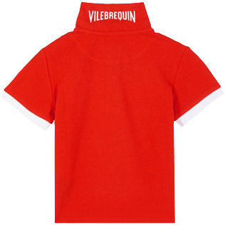 Bambino Altri Unita - Polo bambino in cotone a tinta unita, Medicis red back Bambino Altri Unita - Polo bambino in cotone a tinta unita, Medicis red back