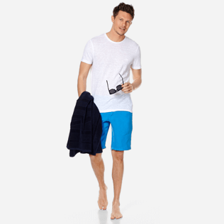 Men Others Solid - Men Linen Jersey T-Shirt Solid, White supp2 Men Others Solid - Men Linen Jersey T-Shirt Solid, White supp2