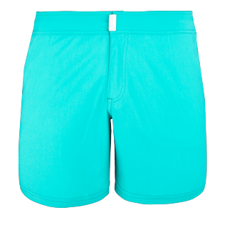 Hombre Cintura plana Liso - Bañador corto, ajustado y elástico liso para hombre, Veronese green front Hombre Cintura plana Liso - Bañador corto, ajustado y elástico liso para hombre, Veronese green front