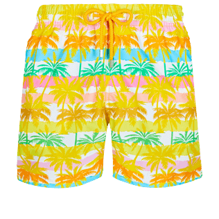 男款 Classic 印制 - 男士 1990 Striped Palms 泳装, White front 男款 Classic 印制 - 男士 1990 Striped Palms 泳装, White front