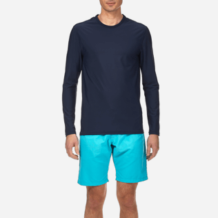 Men Others Printed - Men Long Sleeves Rashguards Solid, Navy supp1 Men Others Printed - Men Long Sleeves Rashguards Solid, Navy supp1