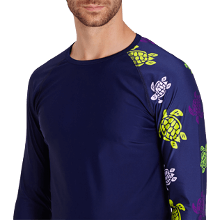Homme AUTRES Imprimé - T-shirt Anti UV Homme Ronde des tortues, Bleu marine supp1 Homme AUTRES Imprimé - T-shirt Anti UV Homme Ronde des tortues, Bleu marine supp1