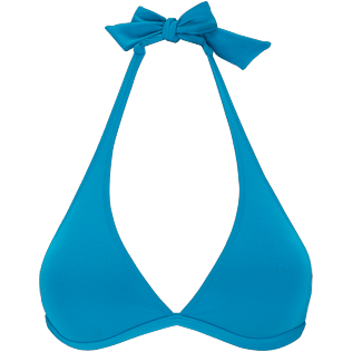 Women Halter Solid - Women halter bikini Top Solid, Seychelles front Women Halter Solid - Women halter bikini Top Solid, Seychelles front