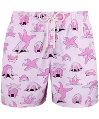 男款 Classic 印制 - 男士海滩版欲乐印花泳裤, Pale pink 正面图