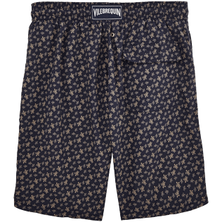 Herren Klassische lange Bedruckt - Lange Micro Ronde des Tortues-Badeshorts, Marineblau back Herren Klassische lange Bedruckt - Lange Micro Ronde des Tortues-Badeshorts, Marineblau back