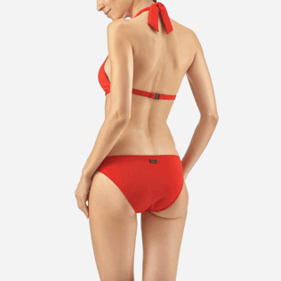 Women Tops Solid - Solid shaping swimwear Top, Poppy red supp2 Women Tops Solid - Solid shaping swimwear Top, Poppy red supp2