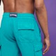 男士纯色亚麻百慕大工装短裤 Ming blue 细节视图1