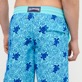 Men Long classic Printed - Men Swimwear Long Turtles Splash Flocked, Lazulii blue details view 2