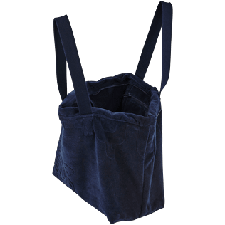 Altri Unita - Borsa da spiaggia grande in spugna tinta unita Jacquard, Blu marine supp1 Altri Unita - Borsa da spiaggia grande in spugna tinta unita Jacquard, Blu marine supp1