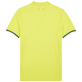 Men Others Solid - Men Cotton Pique Polo Shirt Solid, Lemon back view