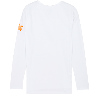 Andere Bedruckt - Unisex Rashguard T-Shirt mit elegantem Muster, Weiss back Andere Bedruckt - Unisex Rashguard T-Shirt mit elegantem Muster, Weiss back